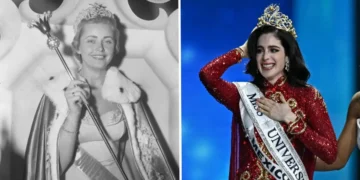 Photos show how the winning gowns from the Miss Universe pageant have changed through the years