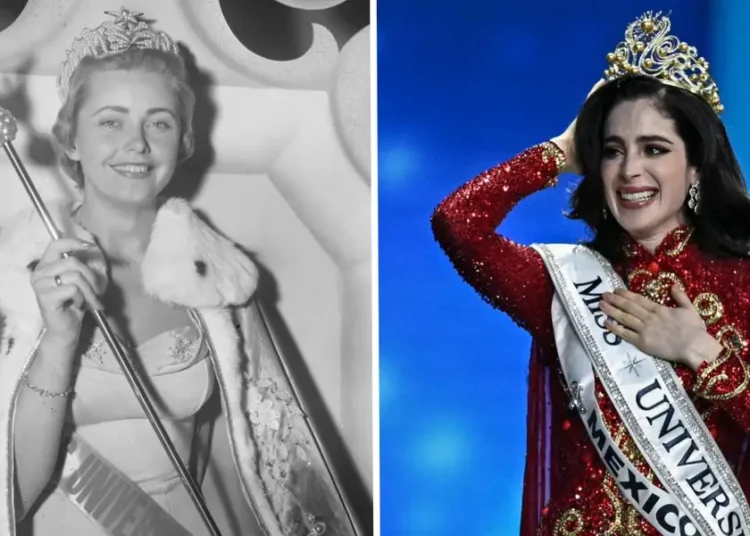 Photos show how the winning gowns from the Miss Universe pageant have changed through the years