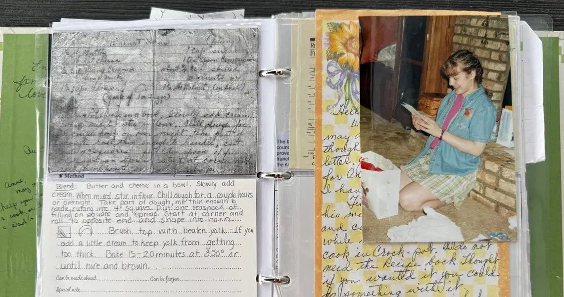 My mom gave me the best gift 22 years ago — a handmade family recipe book