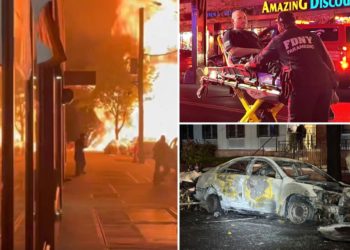 7 FDNY firefighters injured after jaw-dropping NYC car explosion blasts fireball into night sky