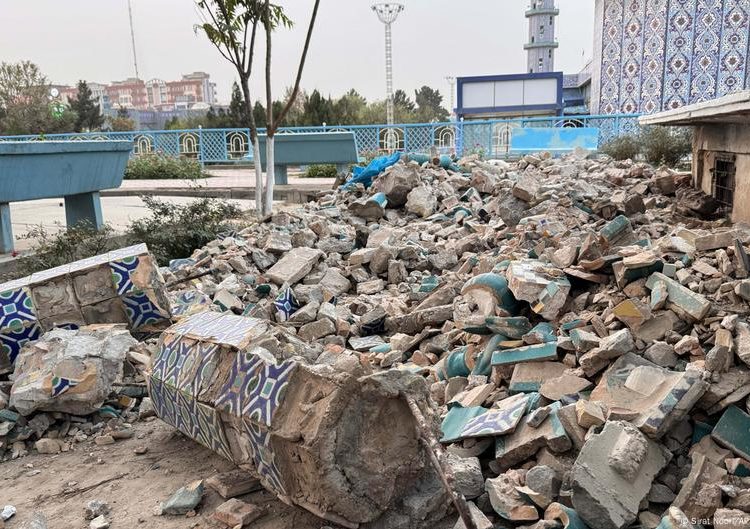 Afghanistan’s historic Blue Mosque damaged by earthquake