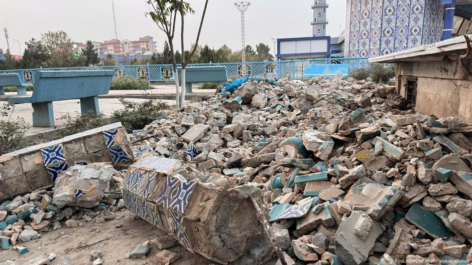 Afghanistan’s historic Blue Mosque damaged by earthquake