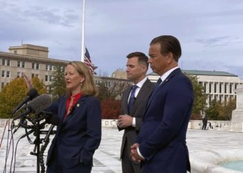 Arizona Attorney General Kris Mayes argues tariffs case at SCOTUS
