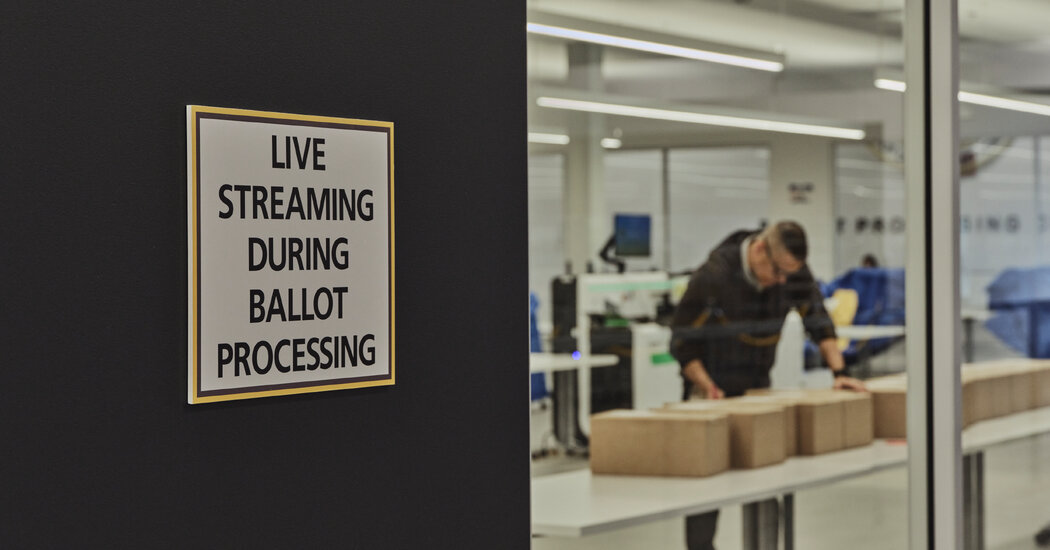 As L.A. Counts Ballots in a Glass Room, Officials Invite Anyone to Watch