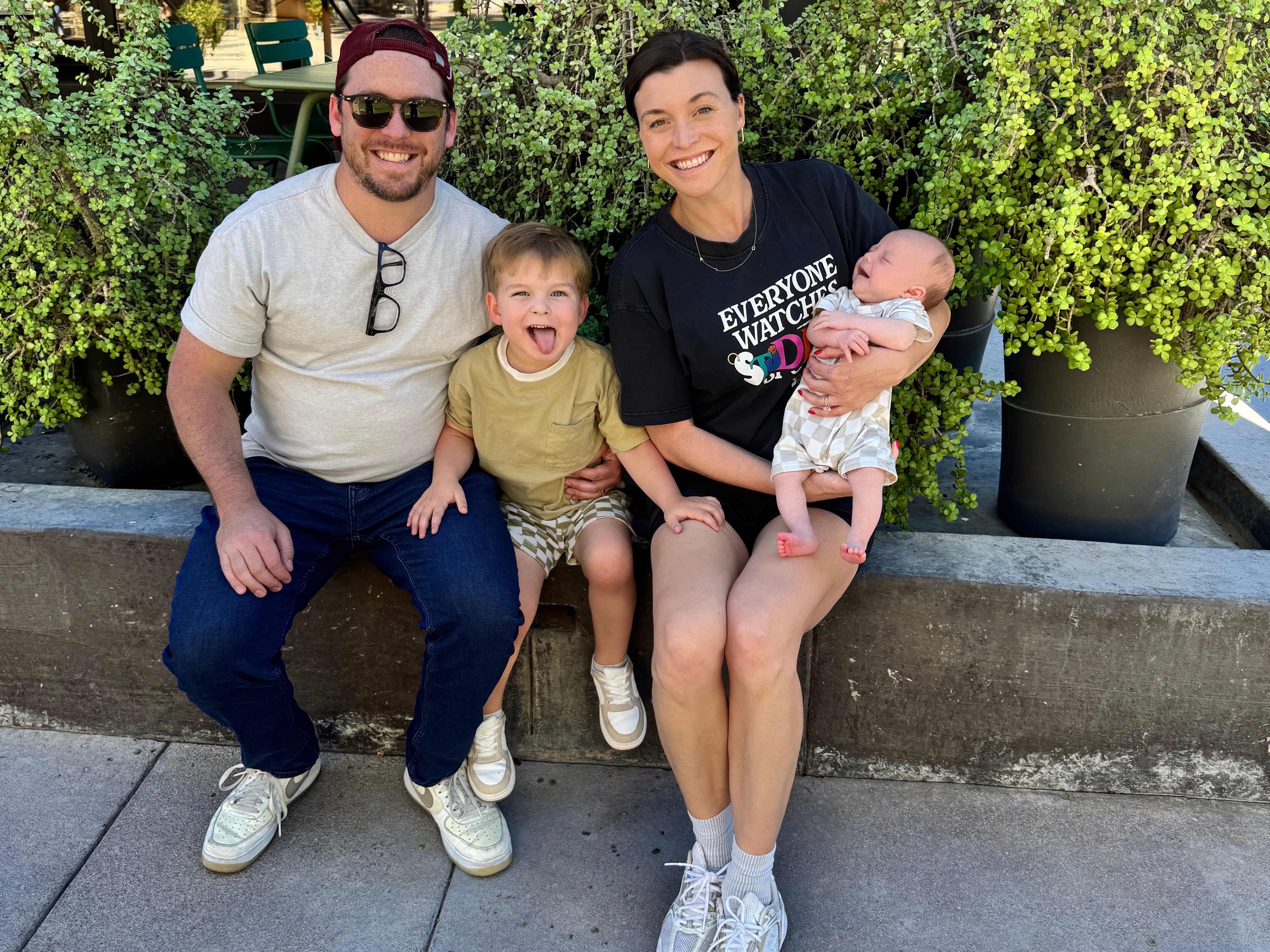 Family with two kids