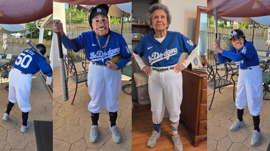 At 99, Boyle Heights native finally falls for the Dodgers — and Mookie Betts