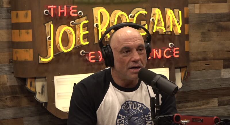 Joe Rogan suggested there may be a blackmail conspiracy at play regarding President Donald Trump and Jeffrey Epstein.