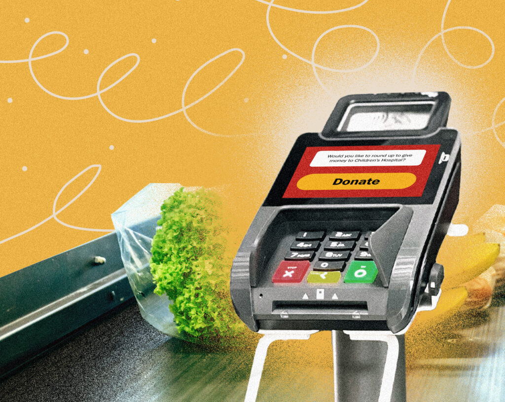 Think stores get the tax break? The truth about checkout donations.