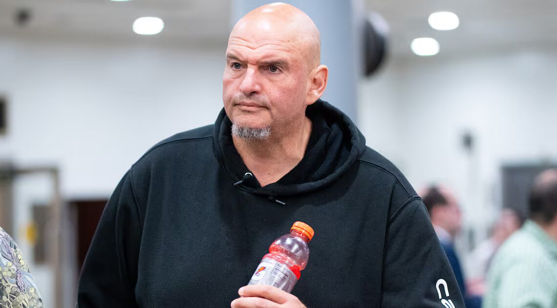 Fetterman Reveals Busted-Up Face After New Health Scare