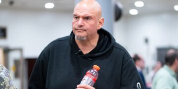 Fetterman Reveals Busted-Up Face After New Health Scare