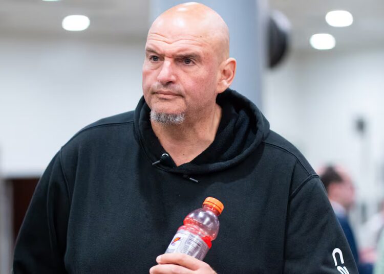 Fetterman Reveals Busted-Up Face After New Health Scare