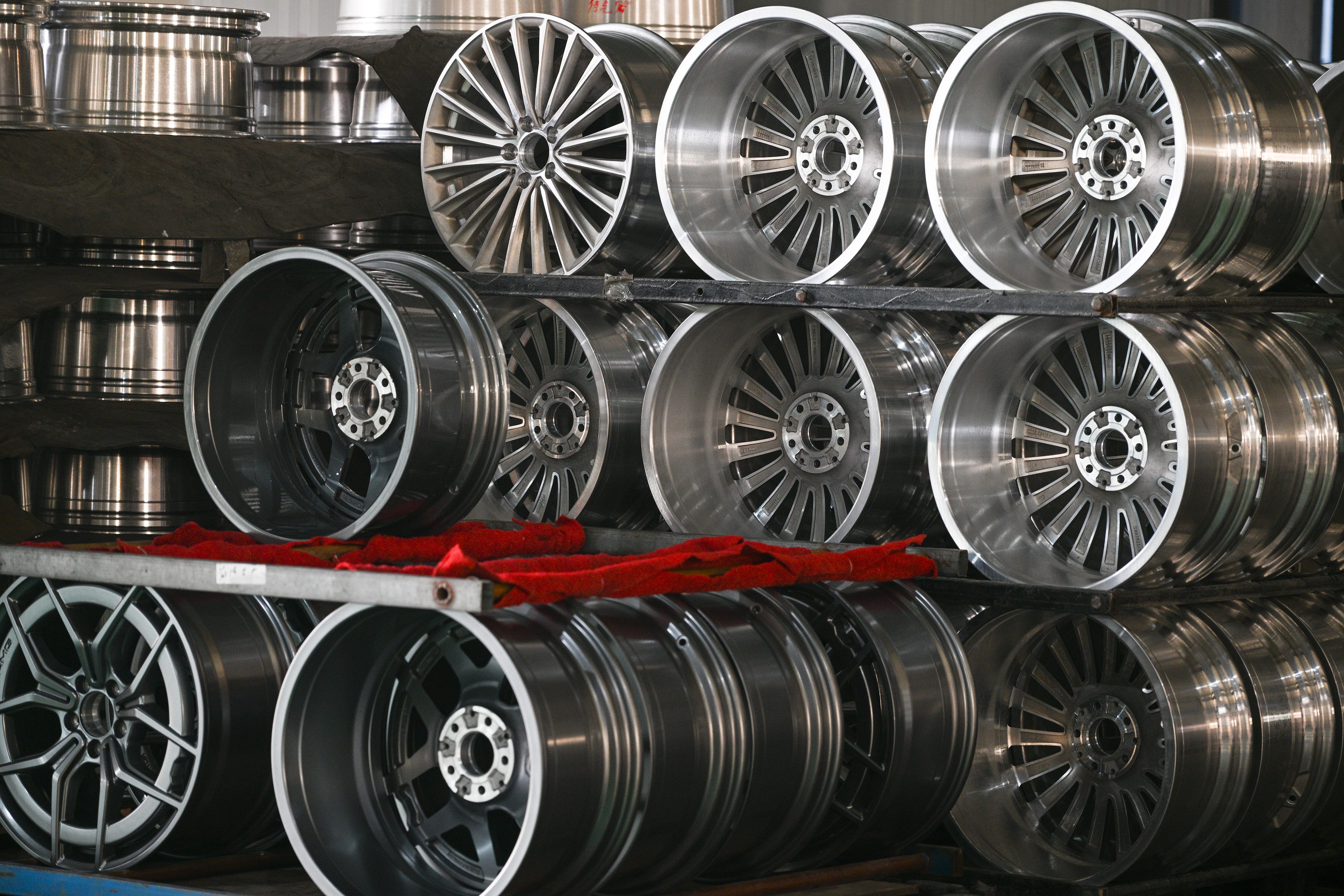 Auto parts stacked up