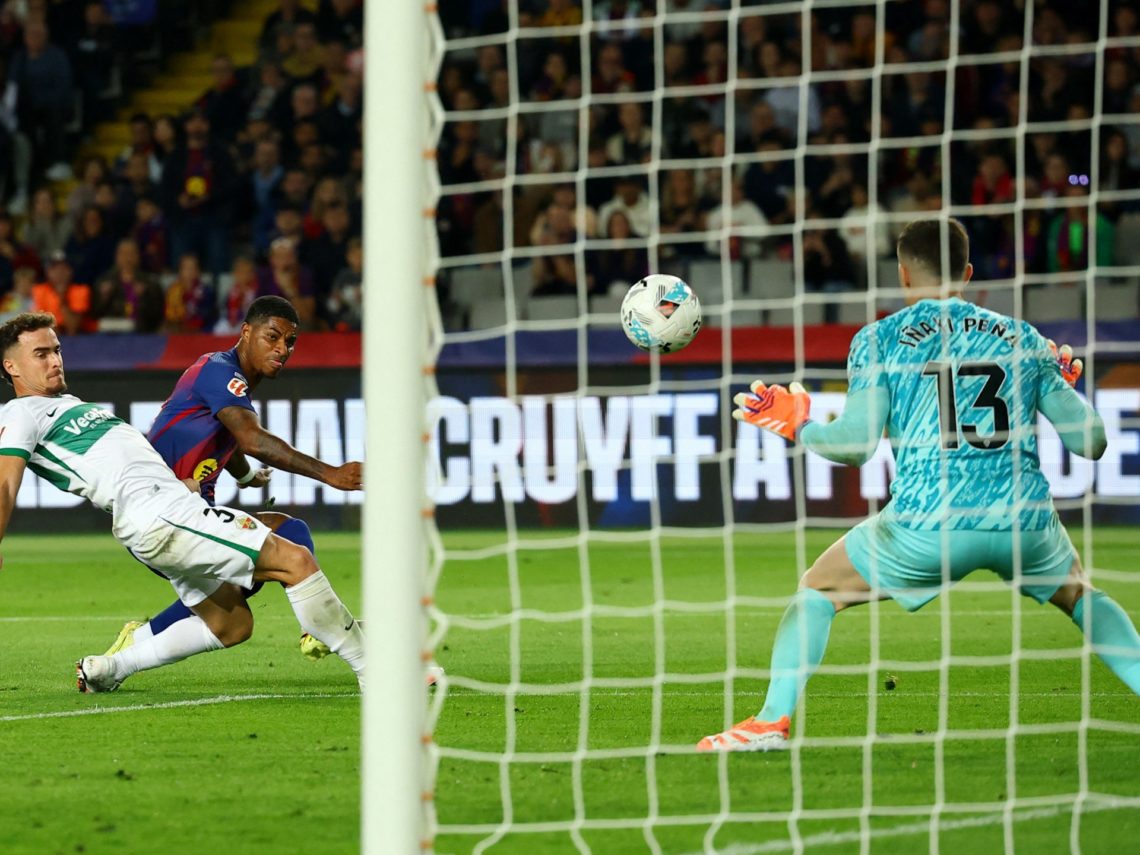 Barcelona beat Elche 3-1 to stay in touch with La Liga leaders Real Madrid