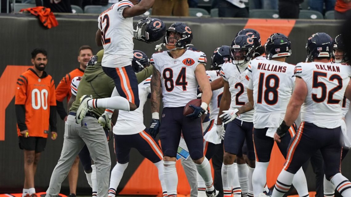 Bears outlast Bengals for wild 47-42 win on Williams’ TD pass to Loveland in final minute