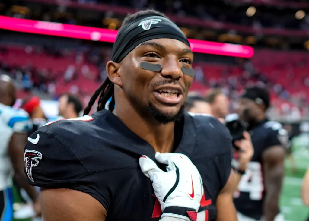 Falcons running back Bijan Robinson