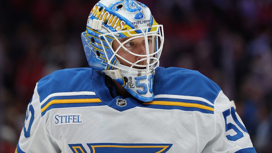 Blues’ Jordan Binnington catches flak for trying to pocket puck after Alex Ovechkin’s 900th career goal