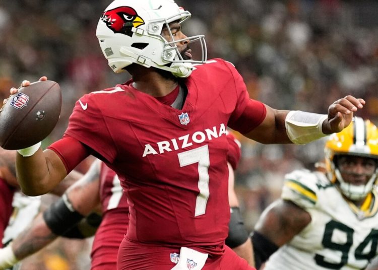 Brissett will start third straight game at QB for Cardinals because of Murray’s foot injury