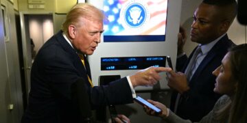 Trump, 79, Shushes Reporter for Asking About Epstein