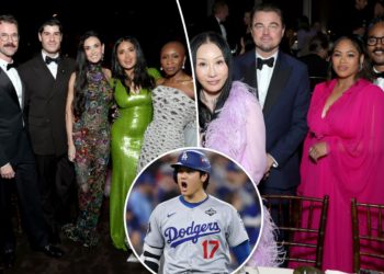 Celebs follow Dodgers win at black-tie gala co-chaired by Leo DiCaprio