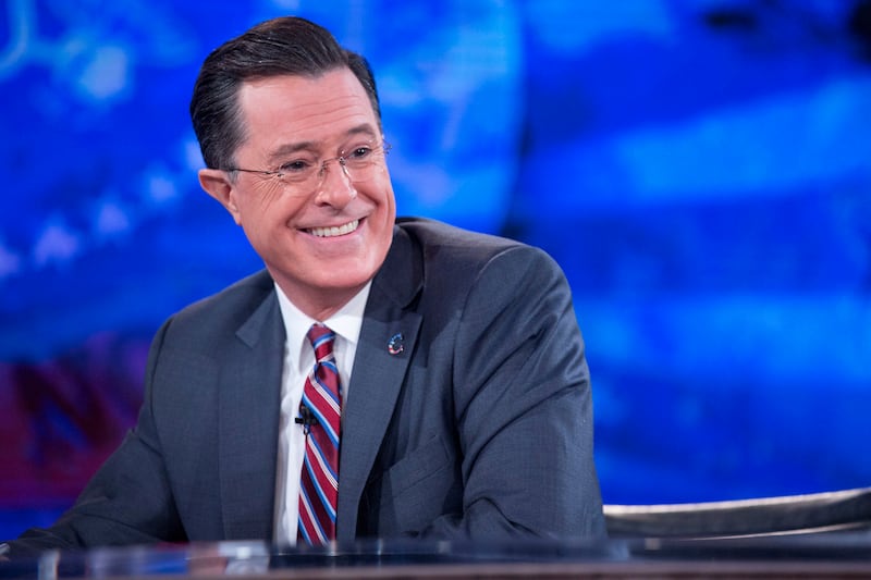 elevision personality Stephen Colbert during a taping of Comedy Central's 
