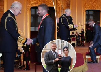 David Beckham knighted by King Charles as Victoria Beckham gets a posh new name, too