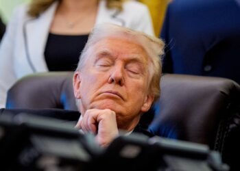 See Every Angle of President Trump, 79, Falling Asleep During Press Conference