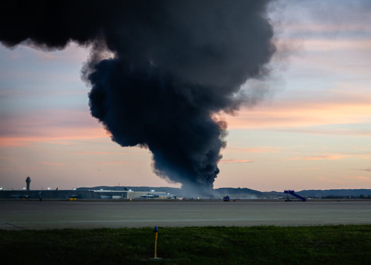 Emergency Workers Search Scene of Deadly UPS Crash in Louisville