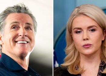 Newsom Mocks Leavitt After She Defends Trump’s ‘Piggy’ Insult