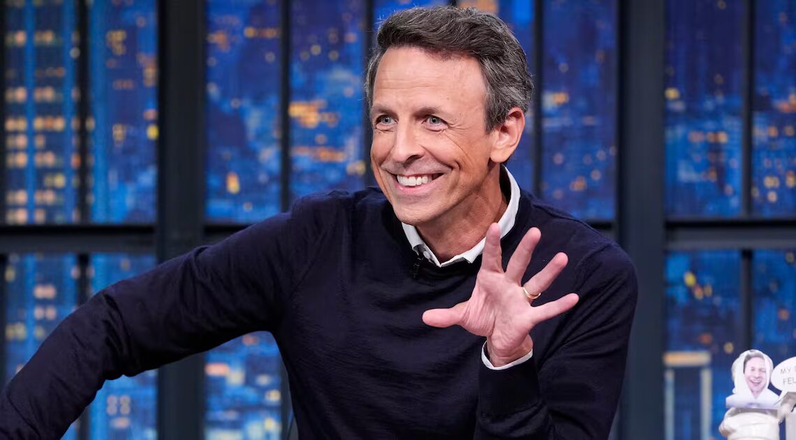 Seth Meyers Mocks Trump’s Unhinged Flirting in the Oval Office