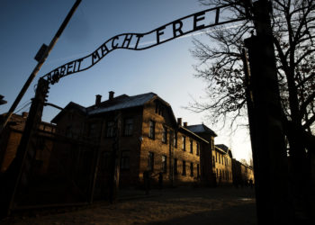 Faith leaders condemn a Pennsylvania Halloween parade float with an Auschwitz sign