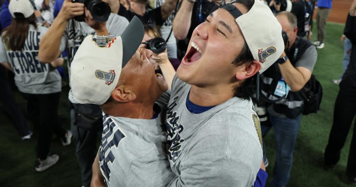Fireworks light up L.A., Dodgers fans take to the streets to celebrate World Series win