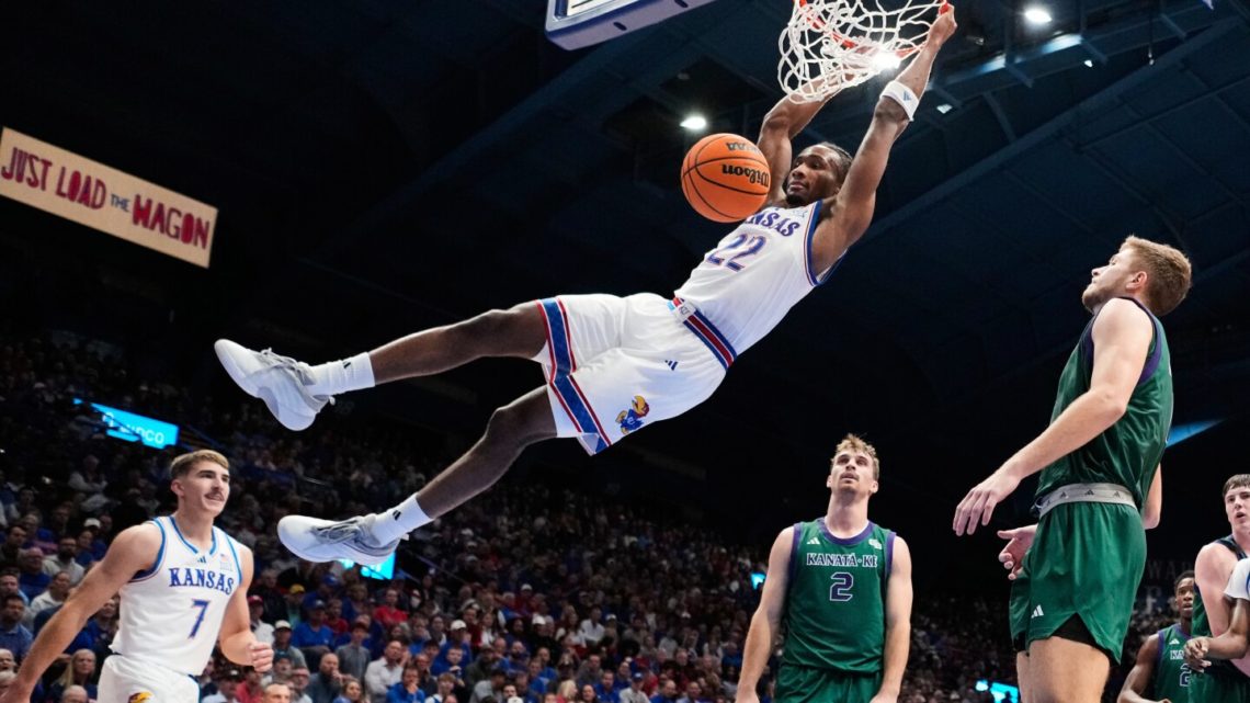 Freshman Darryn Peterson impresses with 21 points in 22 minutes in win for No. 19 Kansas