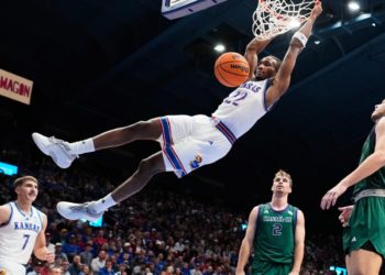 Freshman Darryn Peterson impresses with 21 points in 22 minutes in win for No. 19 Kansas