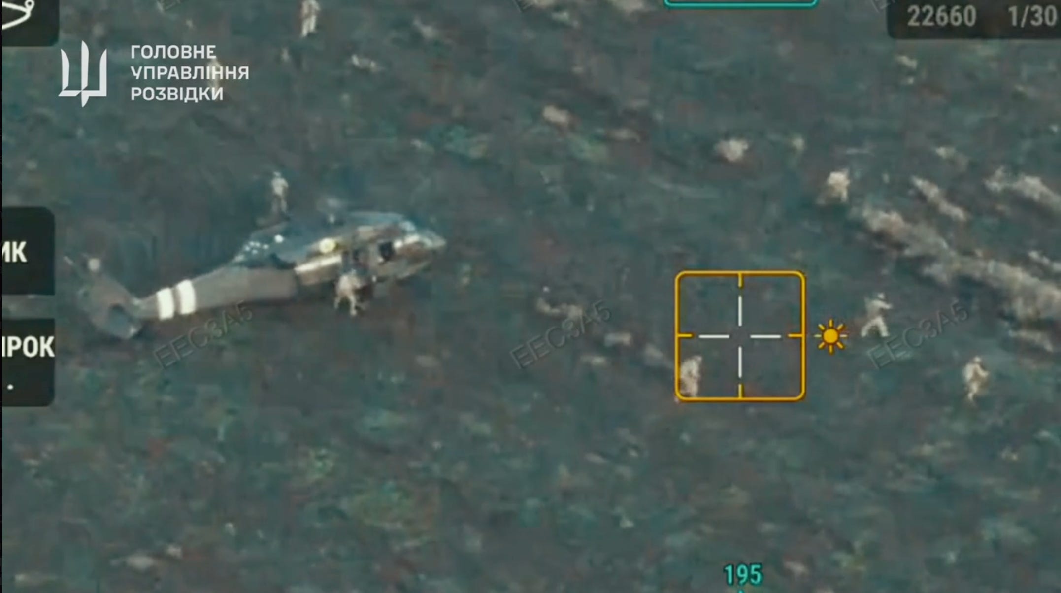 Ukrainian forces pour out of a Black Hawk helicopter near Pokrovsk.