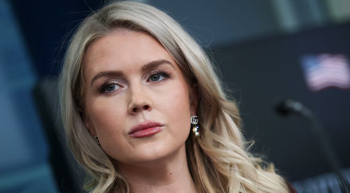 Leavitt, 28, Flees After Question About Health of Trump, 79