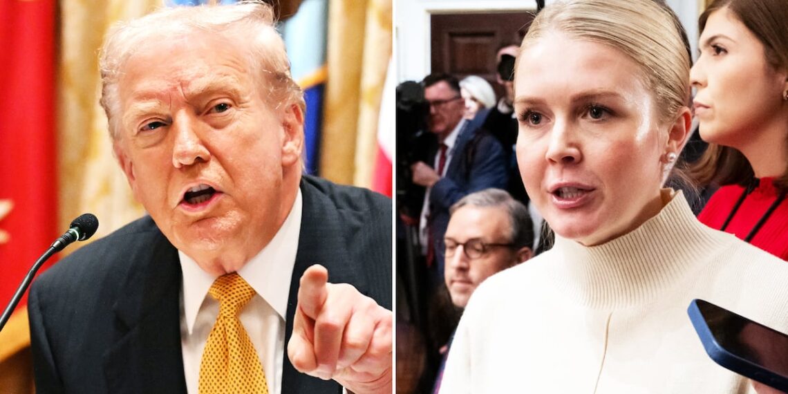 Trump, 79, Pleads for Leavitt, 28, to Rescue Him From Tough Questions