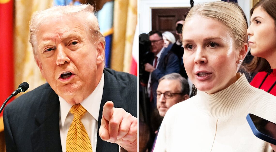 Trump, 79, Pleads for Leavitt, 28, to Rescue Him From Tough Questions