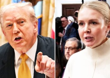 Trump, 79, Pleads for Leavitt, 28, to Rescue Him From Tough Questions