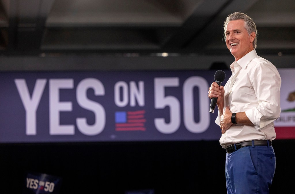Gavin Newsom’s Prop 50 Redistricting Gamble Pays Off With Big Win & 2028 POTUS Pole Position