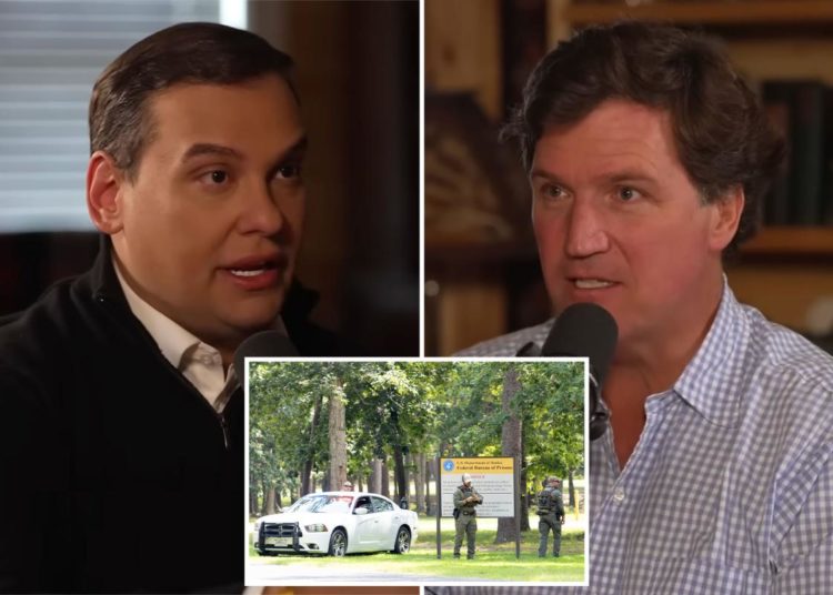 George Santos tells Tucker Carlson prison was not a good time: ‘There’s a lot of liberals’