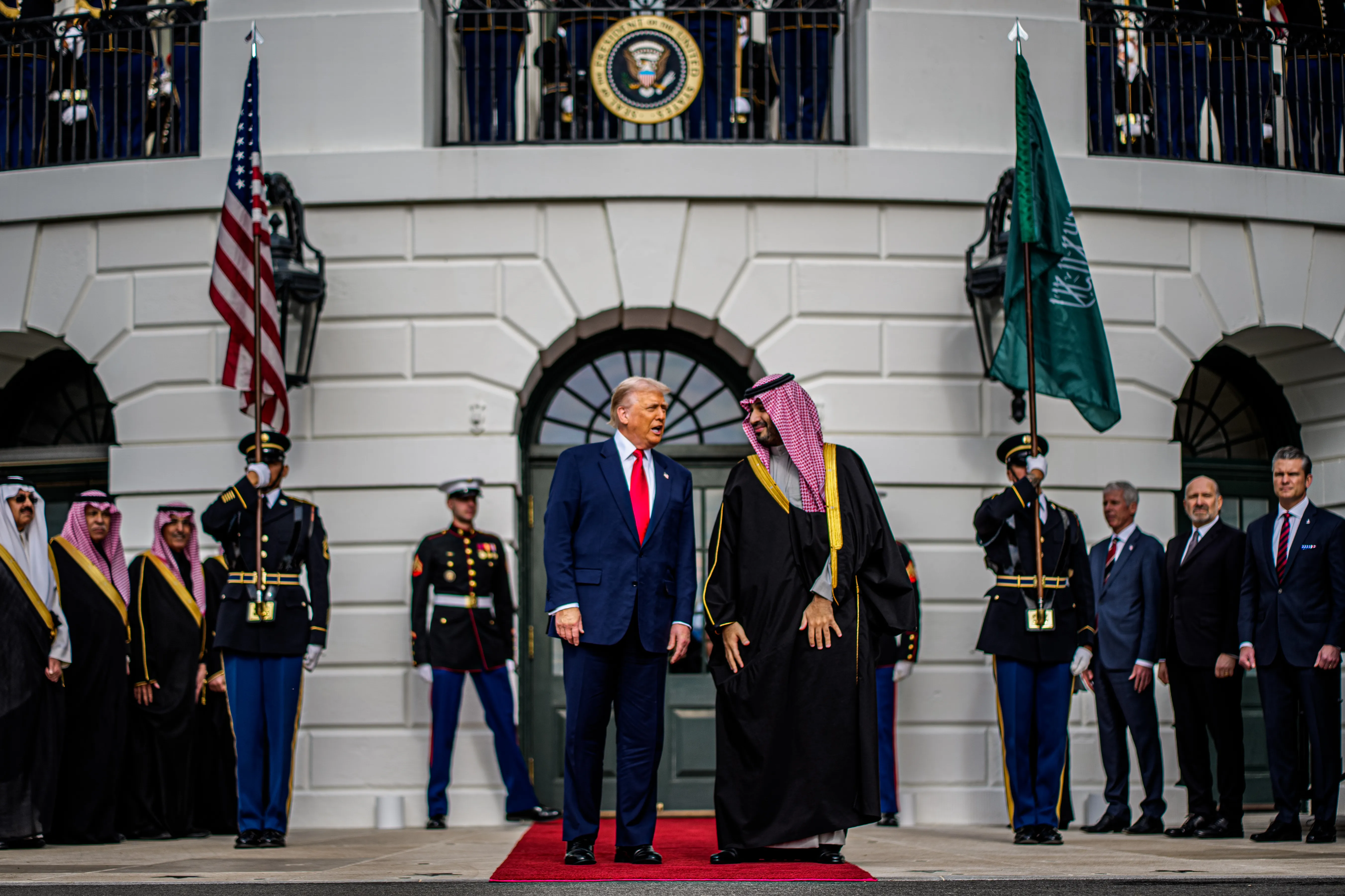 President Trump Meets With The Crown Prince And Prime Minister Of Saudi Arabia At The White House