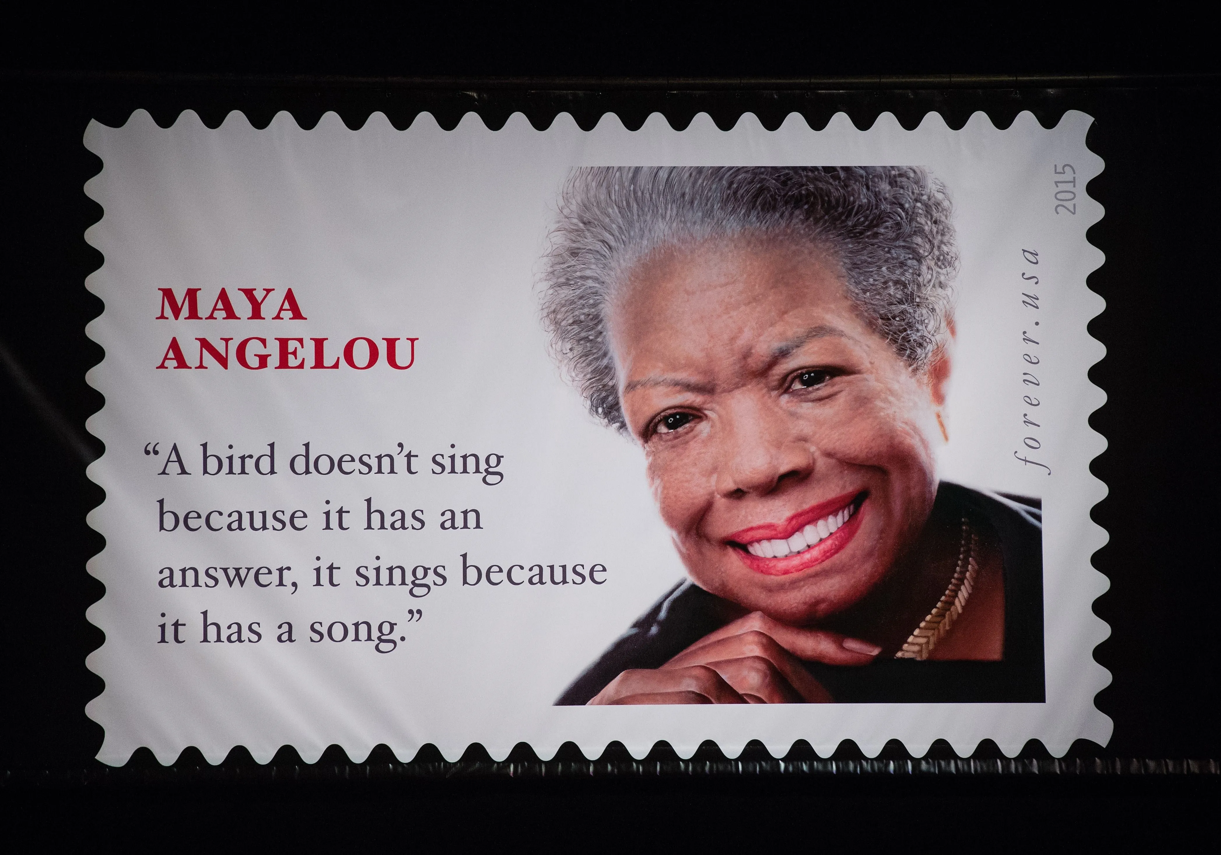 Photo of Maya Angelou stamp