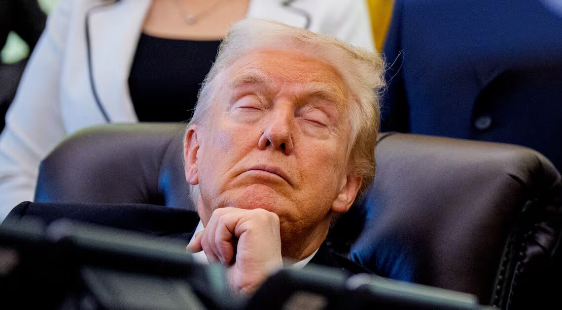 Trump, 79, Does Damage Control After Oval Office Snooze