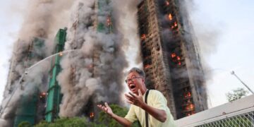 Fire engulfs high-rise buildings in Hong Kong, killing 4 people