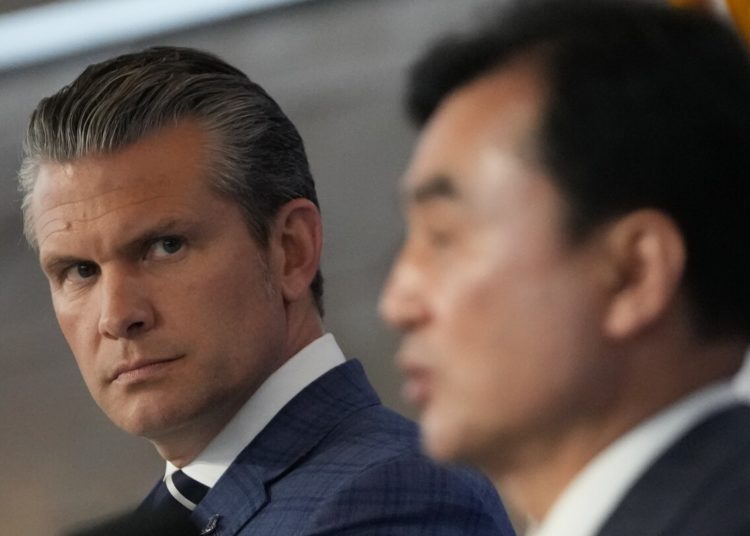 Hegseth praises South Korea’s plans to raise its military spending and boost defense capabilities