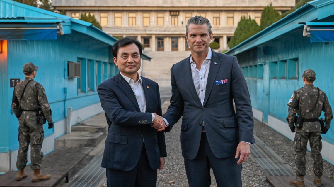 Hegseth visits inter-Korean border ahead of security talks with South Korean officials