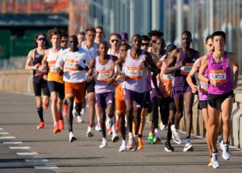 Hellen Obiri of Kenya sets a course record to win the New York City Marathon