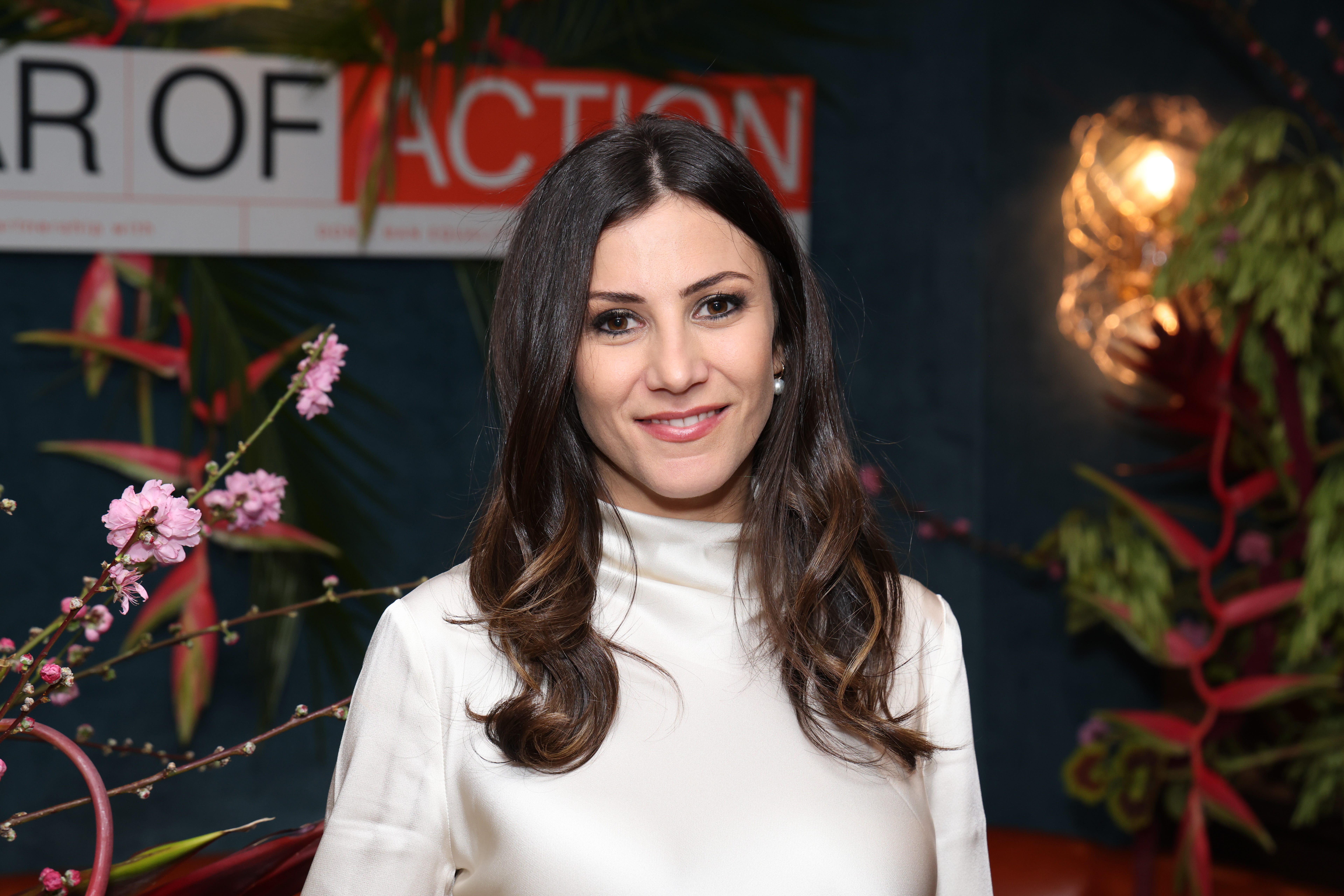 Mejuri CEO Noura Sakkijha in white