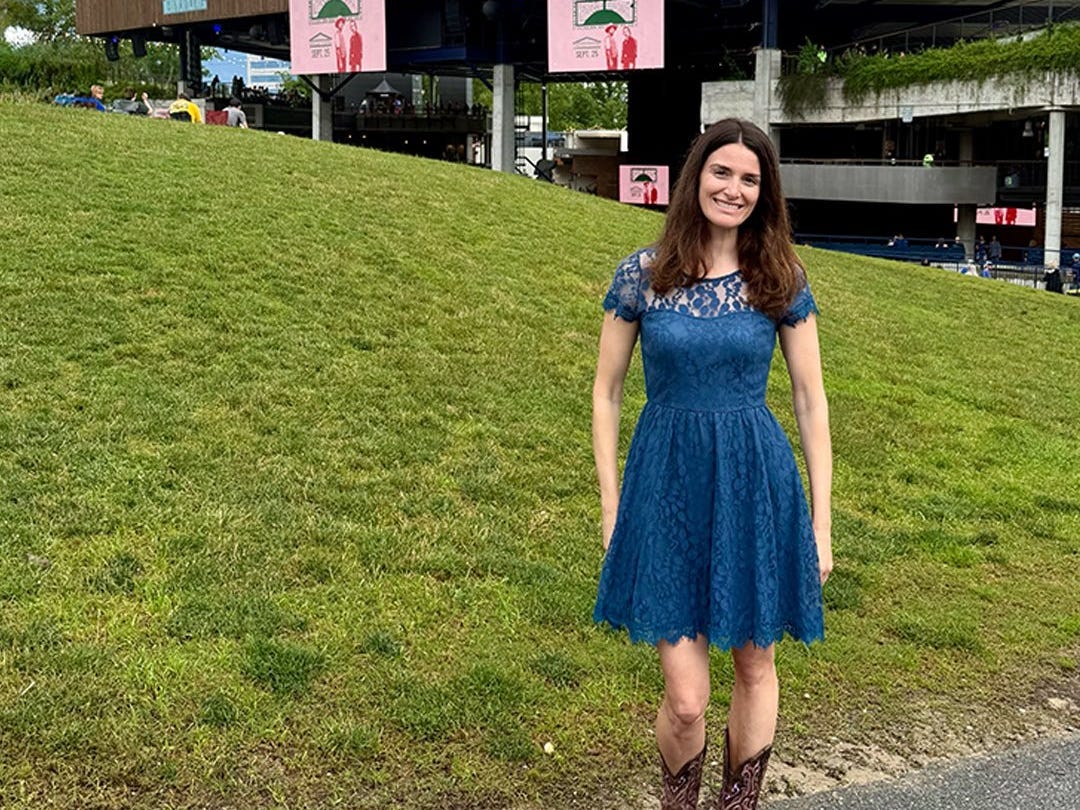 Woman posing for photo