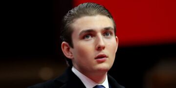 Barron Trump Makes First Public Appearance Since January